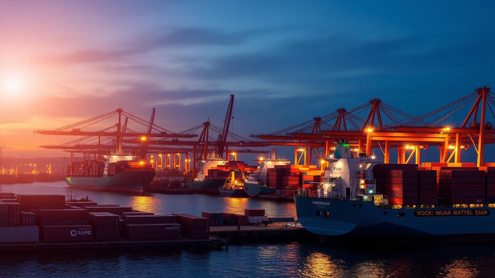 Global shipping port